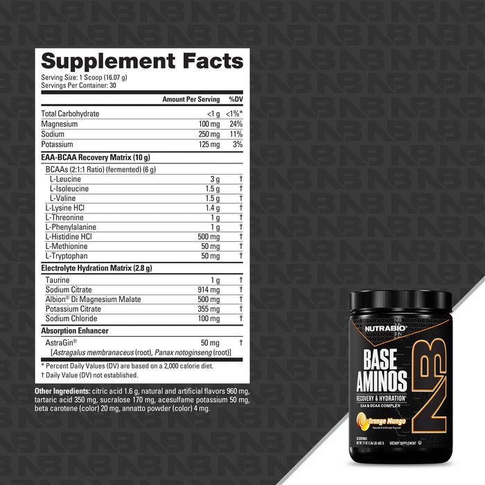 NutraBio Base Aminos EAA