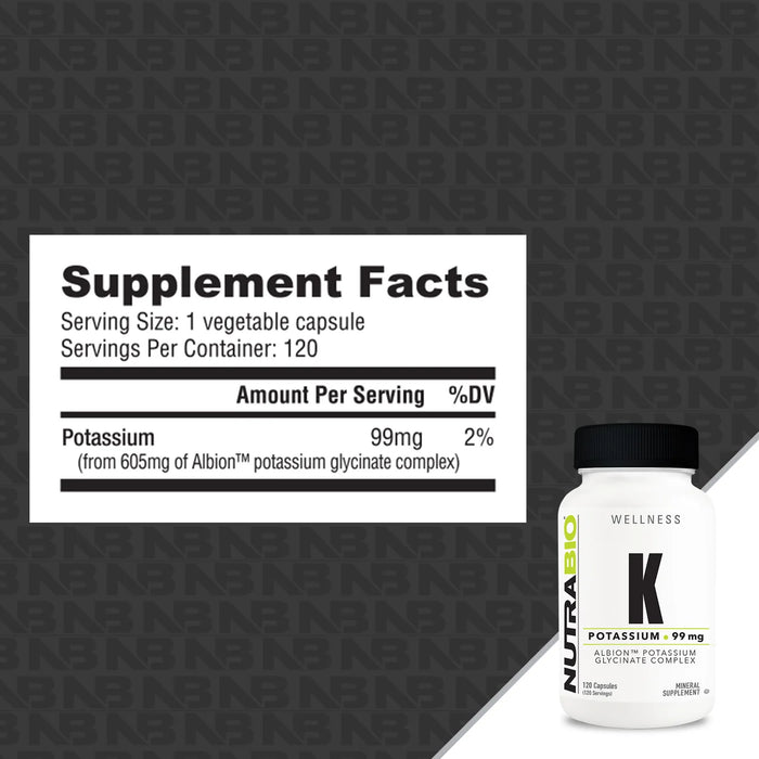 NutraBio Potassium K Complex