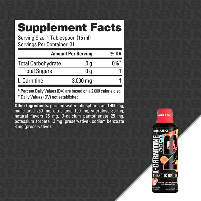 NutraBio LeanShot L-Carnitine