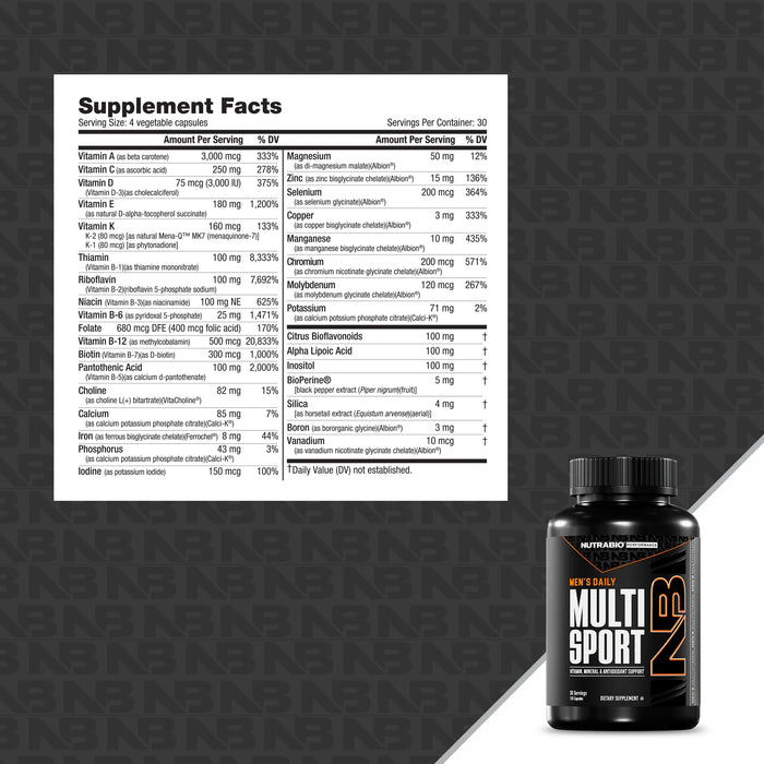 NutraBio Multi-Sport Men's