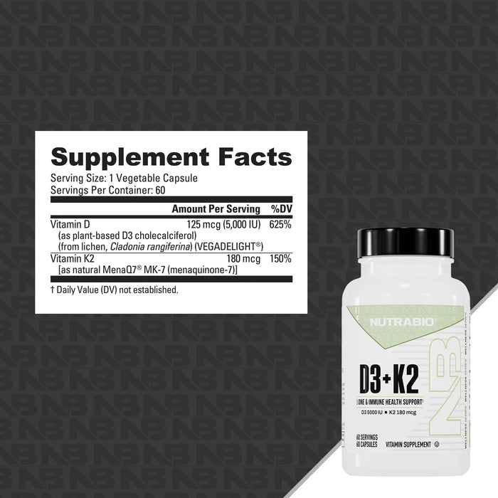 NutraBio D3 + K2