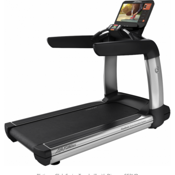 Platinum Club Series Treadmill SE3 HD available in Silver or Black