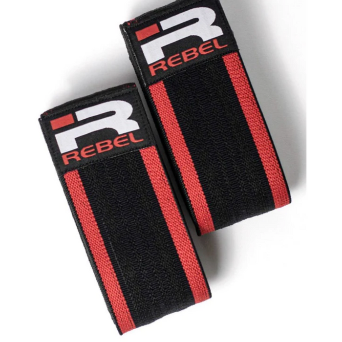 Iron Rebel Knee Wraps (Black/Red)